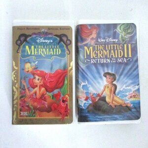 VHS Tapes - The Little Mermaid 1 & 2